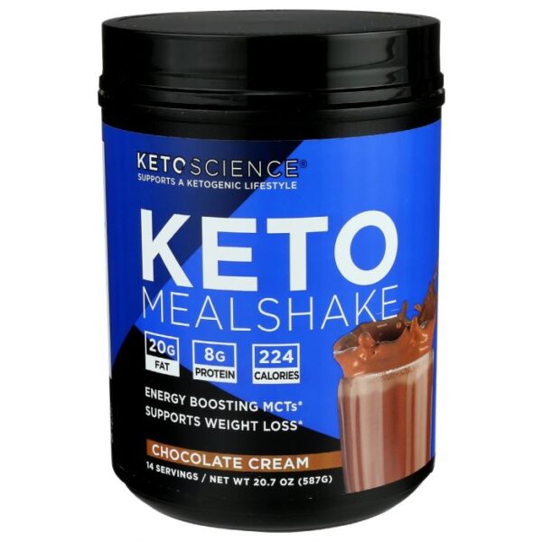 KETO SCIENCE: Chocolate Cream Mealshake, 20.7 oz