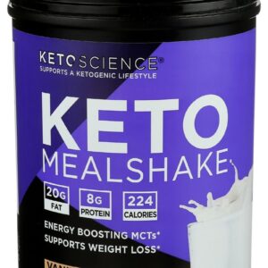 KETO SCIENCE: Vanilla Cream Mealshake, 20.7 oz