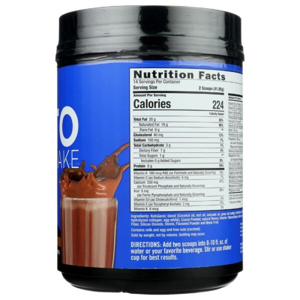 KETO SCIENCE: Chocolate Cream Mealshake, 20.7 oz - Image 3